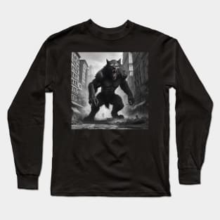 monster city design Long Sleeve T-Shirt